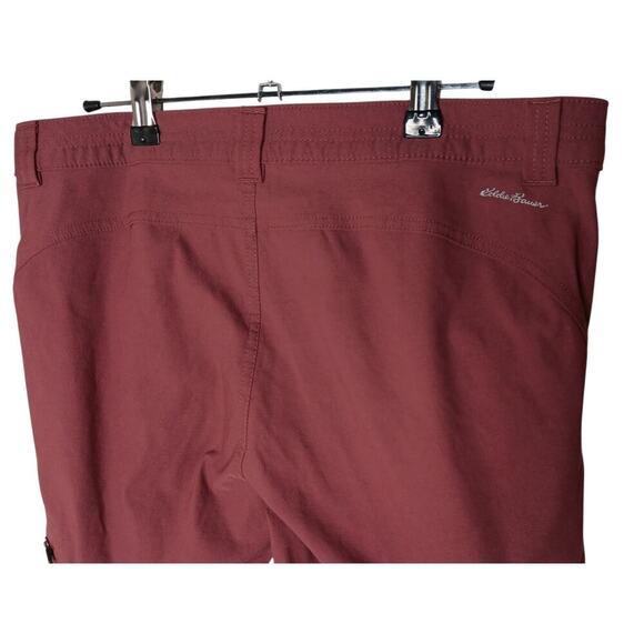 Eddie Bauer First Ascent Women’s Outdoor Hiking Pants Size 6 Burgundy Nylon Span - Picture 9 of 16